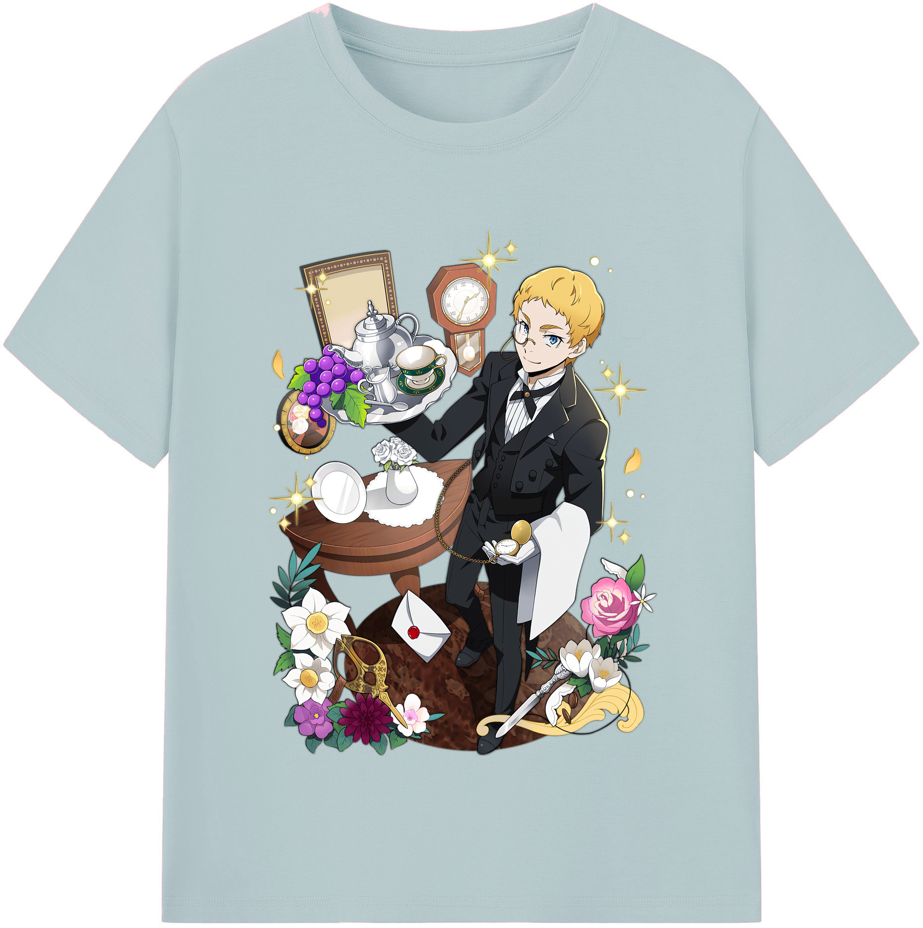 （画像用） 文豪ストレイドッグス Bungo Stray Dogs 綿100％半袖Tシャツ（フロントプリント）